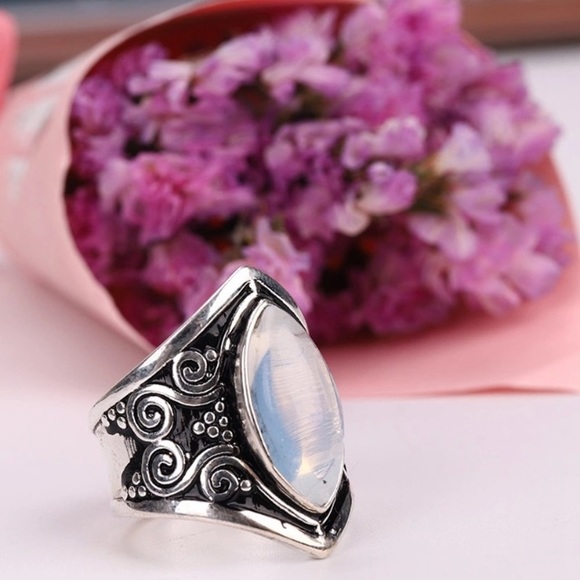 NEW!💙💎OPALITE! BEAUTIFUL! BOHEMIAN! 6.5 RING💎💙 - Picture 7 of 8
